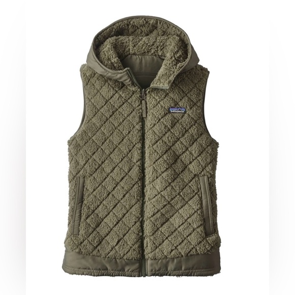 Patagonia Los Gatos Hooded Reversible Industrial Green Vest- Medium - Picture 1 of 11